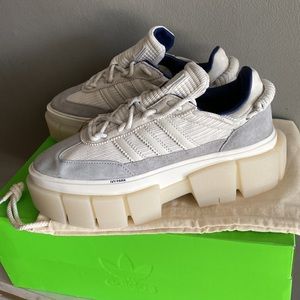 adidas gazelle silver green womens Adidas x Ivy Park Women's Superstar Mule Off White / Silver Metallic /  Magic Earth Slip On Sneakers main image 0
